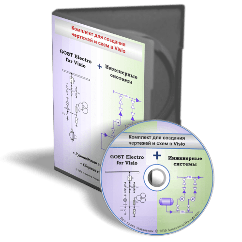 Комплект для черчения электрических и инженерных схем в Visio
