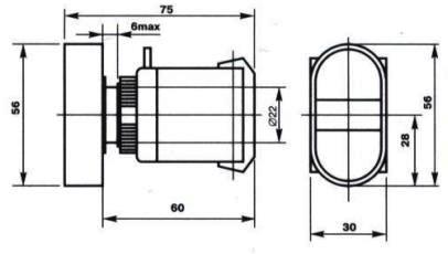 APBB-22N — габаритные размеры