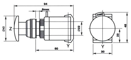 ANE-22 — габаритные размеры