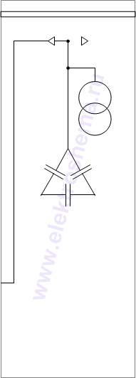 КРУ «ELTEMA» схема 14: шкаф с конденсаторной батареей, подключение сбоку