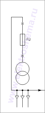 КРУ2-10-606: схема главных цепей