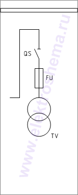 КСО-202В-46: схема главных цепей &mdash; ТСН