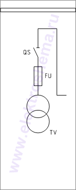 КСО-202В-47: схема главных цепей &mdash; ТСН