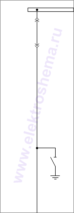 КСО-207В-26: схема главных цепей &mdash; шинный разъединитель