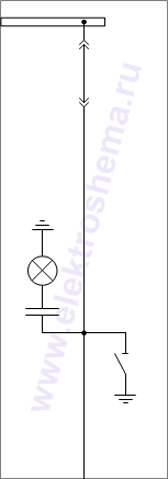 КСО-207В-27: схема главных цепей &mdash; шинный разъединитель