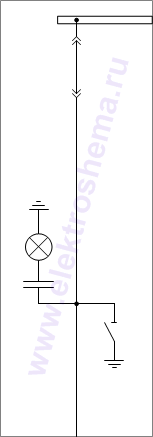 КСО-207В-28: схема главных цепей &mdash; шинный разъединитель