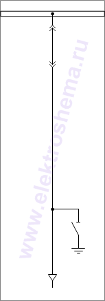 КСО-207В-29: схема главных цепей &mdash; шинный разъединитель