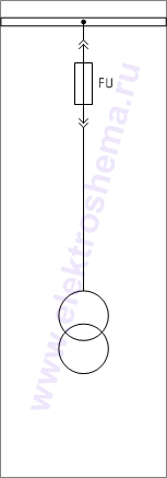 КСО-207В-31: схема главных цепей &mdash; трансформатор собственных нужд (ТСН)
