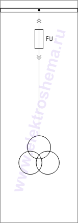 КСО-207В-32: схема главных цепей &mdash; трансформатор напряжения (ТН)