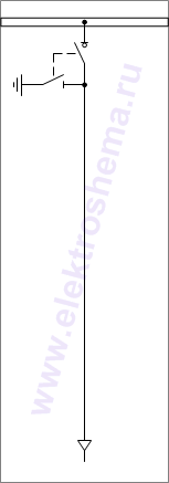 КСО-207В-34: схема главных цепей &mdash; камера с выключателем нагрузки