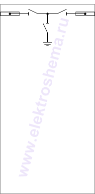 КСО-285-24: схема главных цепей &mdash; камера с секционными разъединителями