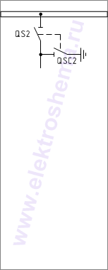 КСО-285-25: схема главных цепей &mdash; резервная камера под высоковольтные выключатели