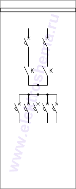 КСО-298-28А: схема главных цепей &mdash; панель собственных нужд
