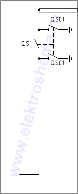 КСО-306-20: схема главных цепей &mdash; секционный разъединитель