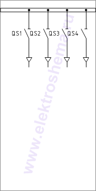 КСО-393-50: схема главных цепей