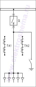 КРУ КВ-02-10-15: схема главных цепей