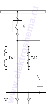 КРУ КВ-02-10-19: схема главных цепей
