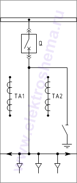 КРУ КВ-02-10-21: схема главных цепей