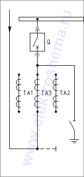 КРУ КВ-02-10-25: схема главных цепей