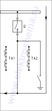 КРУ КВ-02-10-26: схема главных цепей