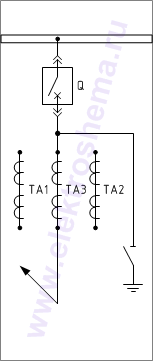КРУ КВ-02-10-31: схема главных цепей