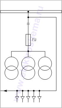 КРУ КВ-02-10-206: схема главных цепей
