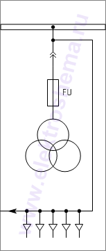 КРУ КВ-02-10-207: схема главных цепей