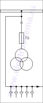 КРУ КВ-02-10-209: схема главных цепей