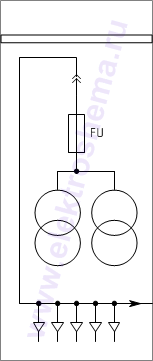 КРУ КВ-02-10-210: схема главных цепей