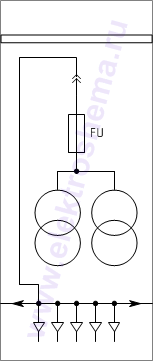 КРУ КВ-02-10-211: схема главных цепей