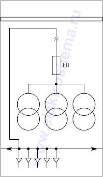 КРУ КВ-02-10-212: схема главных цепей