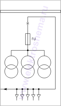 КРУ КВ-02-10-213: схема главных цепей