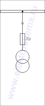 КРУ КВ-02-10-601: схема главных цепей