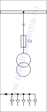 КРУ КВ-02-10-602: схема главных цепей