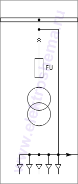 КРУ КВ-02-10-604: схема главных цепей