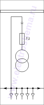 КРУ КВ-02-10-605: схема главных цепей