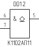 Микросхема К1102АП11, УГО