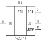 Микросхема 142ЕН11, обозначение на схеме
