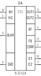 Микросхема 142ЕН2А, обозначение на схеме