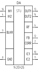 Микросхема 142ЕН2Б, обозначение на схеме