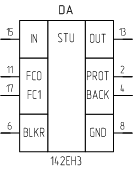 Микросхема 142ЕН3, обозначение на схеме