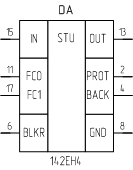 Микросхема 142ЕН4, обозначение на схеме