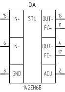 Микросхема 142ЕН6Б, обозначение на схеме