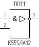 Микросхема К555ЛА12, условное обозначение
