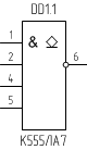 Микросхема К555ЛА7, условное обозначение