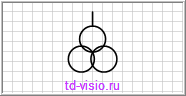 Трансформатор напряжения трехобмоточный - условное обозначение