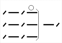 Проводка в нескольких открытых трубах &mdash; обозначение на плане
