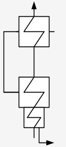 Подогреватель с пароохладителем и переохладителем &mdash; вар. 2